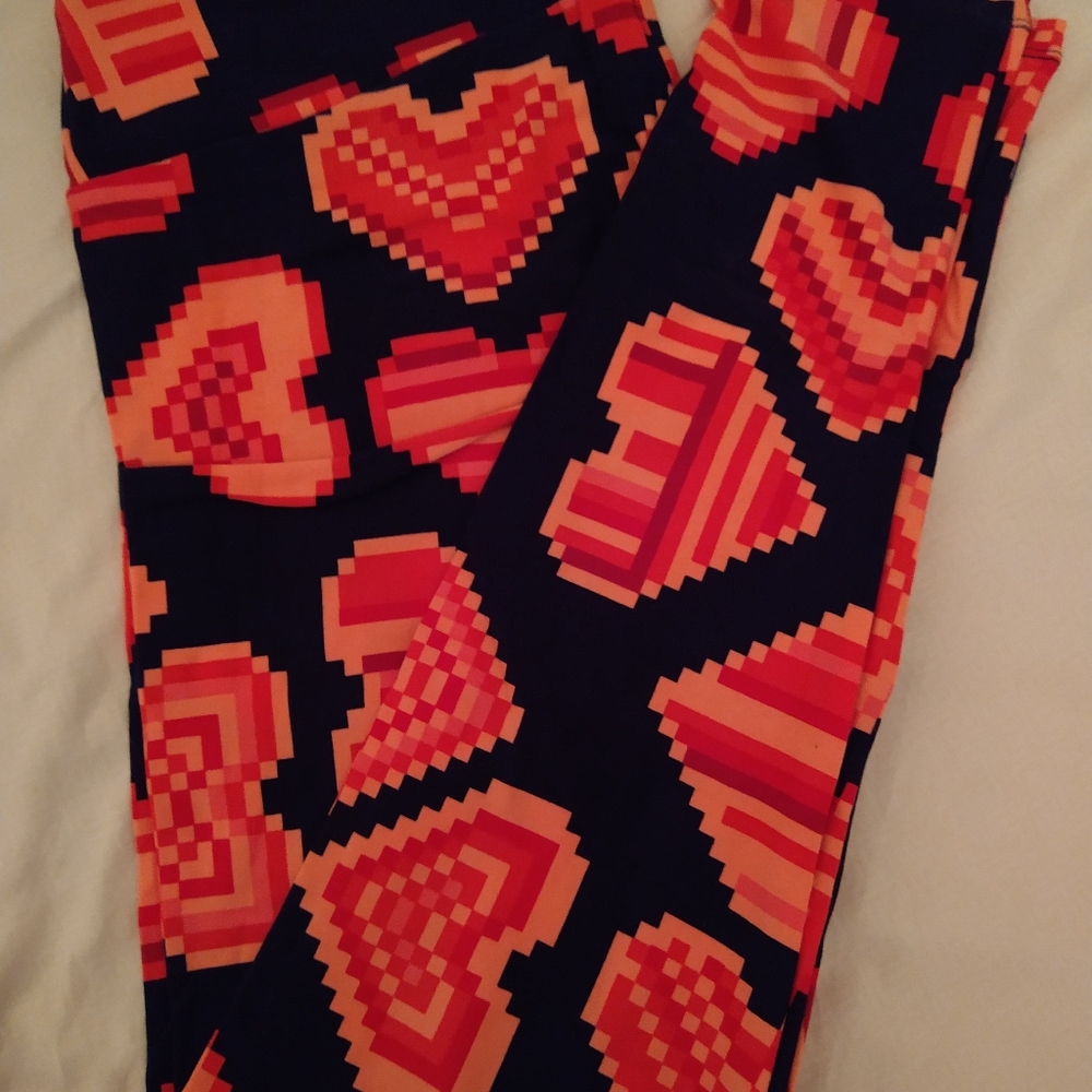 Lularoe TC Valentine's leggings